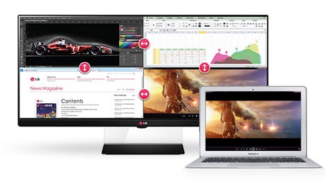 تقسیم صفحه به چهار قسمت